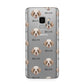 Clumber Spaniel Icon with Name Samsung Galaxy S9 Case