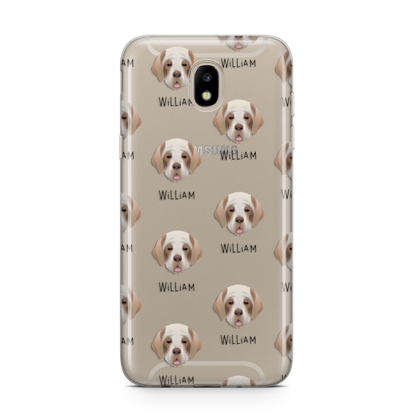Clumber Spaniel Icon with Name Samsung J5 2017 Case
