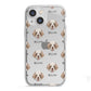 Clumber Spaniel Icon with Name iPhone 13 Mini TPU Impact Case with White Edges