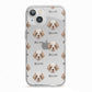 Clumber Spaniel Icon with Name iPhone 13 TPU Impact Case with White Edges
