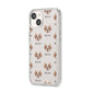 Clumber Spaniel Icon with Name iPhone 14 Clear Tough Case Starlight Angled Image