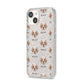 Clumber Spaniel Icon with Name iPhone 14 Glitter Tough Case Starlight Angled Image