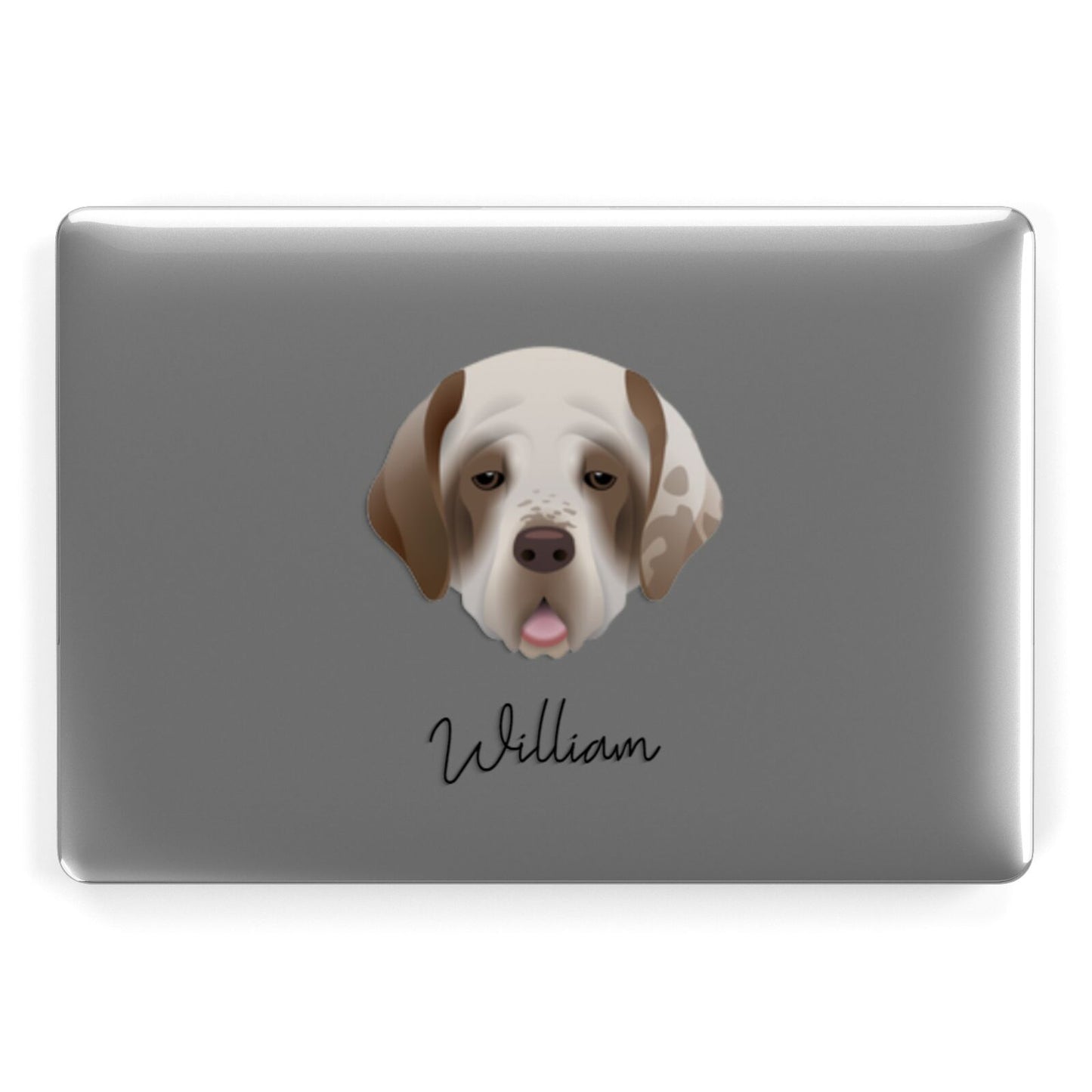 Clumber Spaniel Personalised Apple MacBook Case