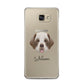 Clumber Spaniel Personalised Samsung Galaxy A5 2016 Case on gold phone