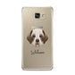 Clumber Spaniel Personalised Samsung Galaxy A9 2016 Case on gold phone