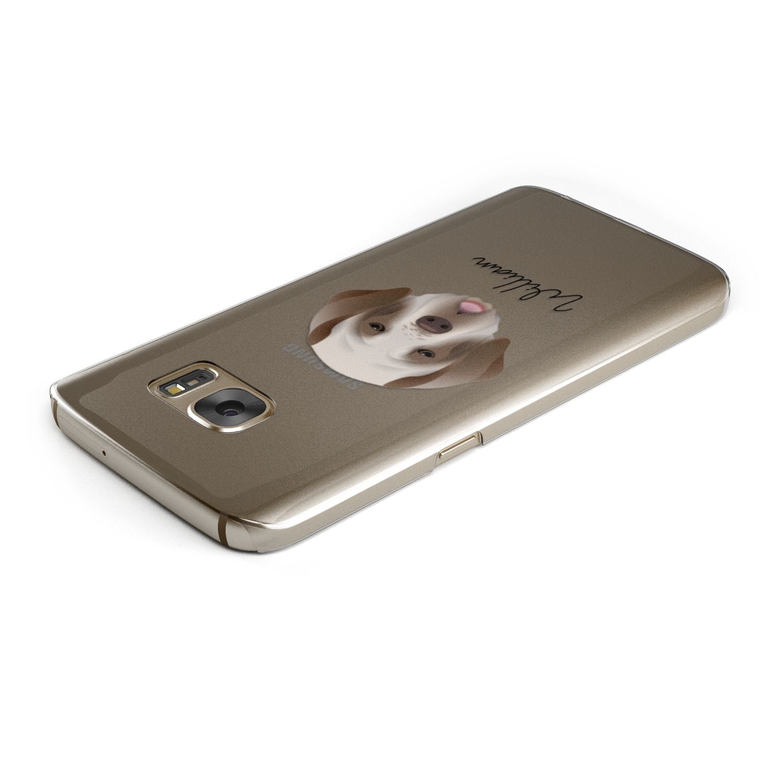 Clumber Spaniel Personalised Samsung Galaxy Case Top Cutout