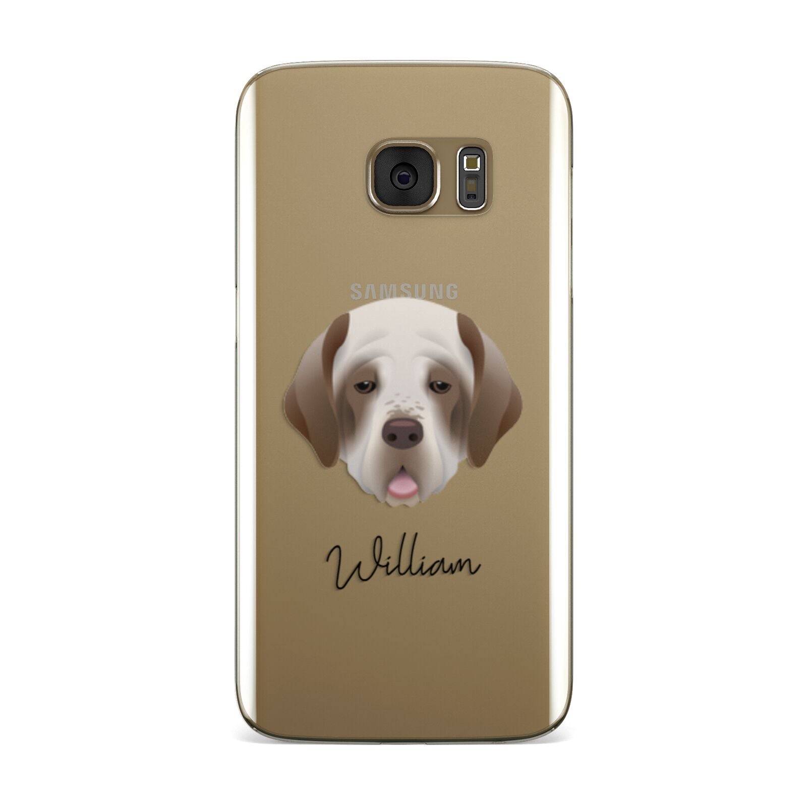 Clumber Spaniel Personalised Samsung Galaxy Case