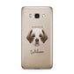 Clumber Spaniel Personalised Samsung Galaxy J7 2016 Case on gold phone