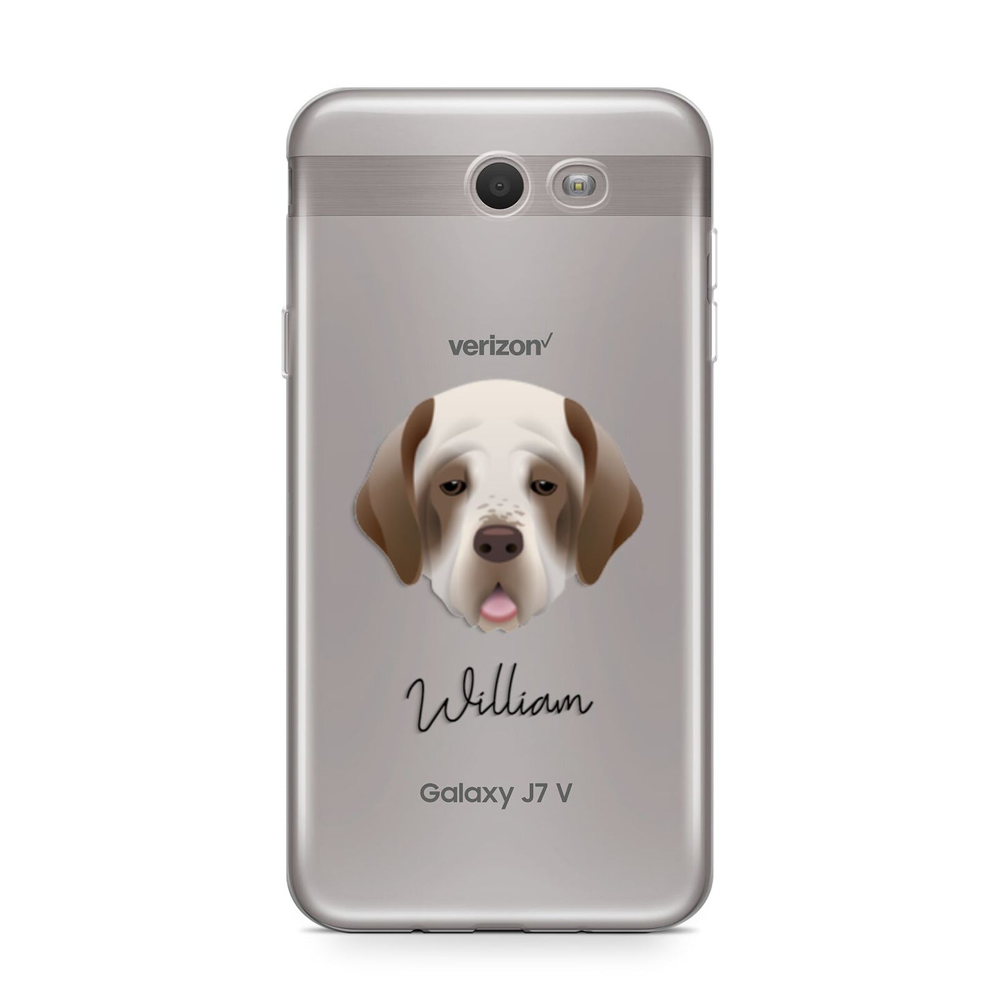 Clumber Spaniel Personalised Samsung Galaxy J7 2017 Case