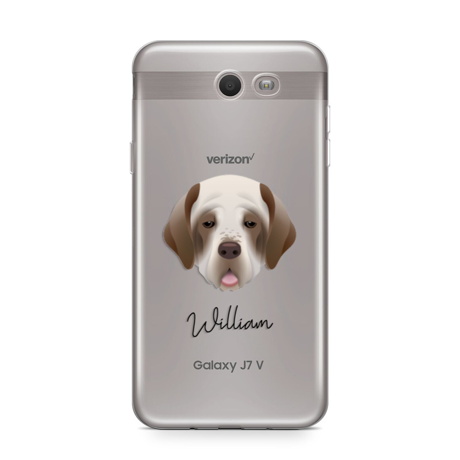 Clumber Spaniel Personalised Samsung Galaxy J7 2017 Case