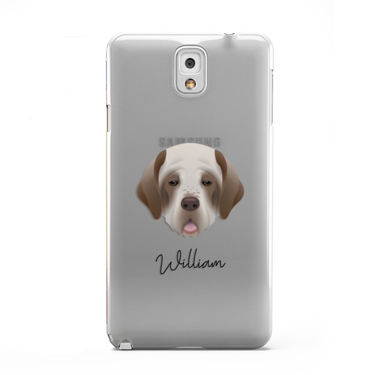 Clumber Spaniel Personalised Samsung Galaxy Note 3 Case