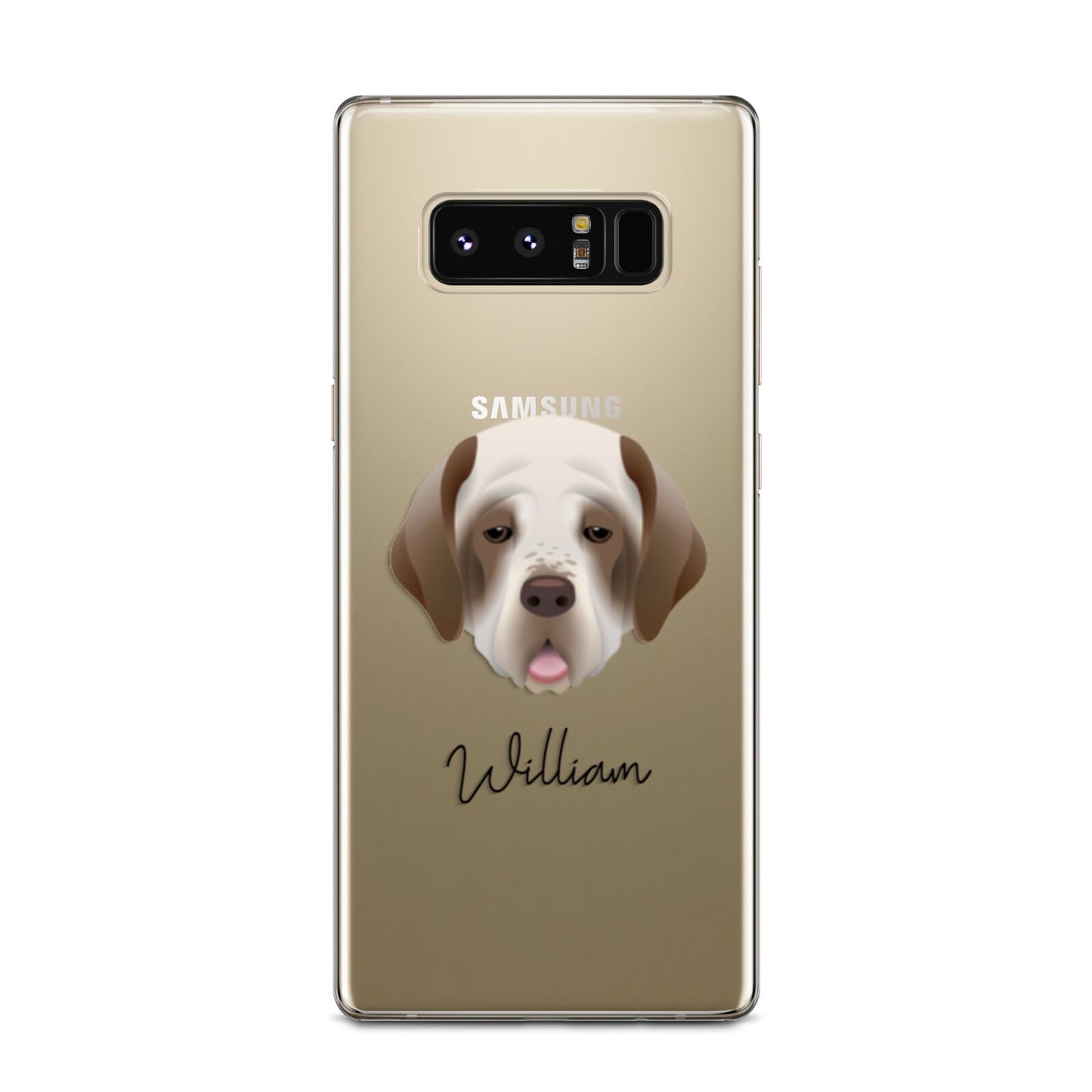 Clumber Spaniel Personalised Samsung Galaxy Note 8 Case