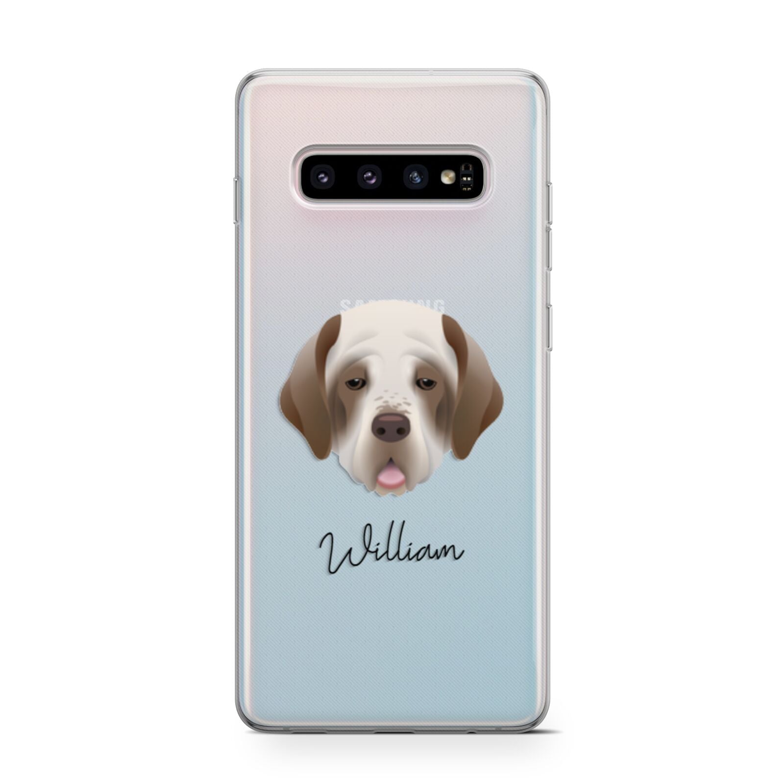 Clumber Spaniel Personalised Samsung Galaxy S10 Case