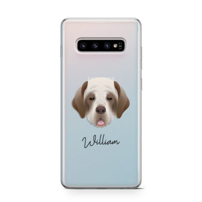 Clumber Spaniel Personalised Samsung Galaxy S10 Case
