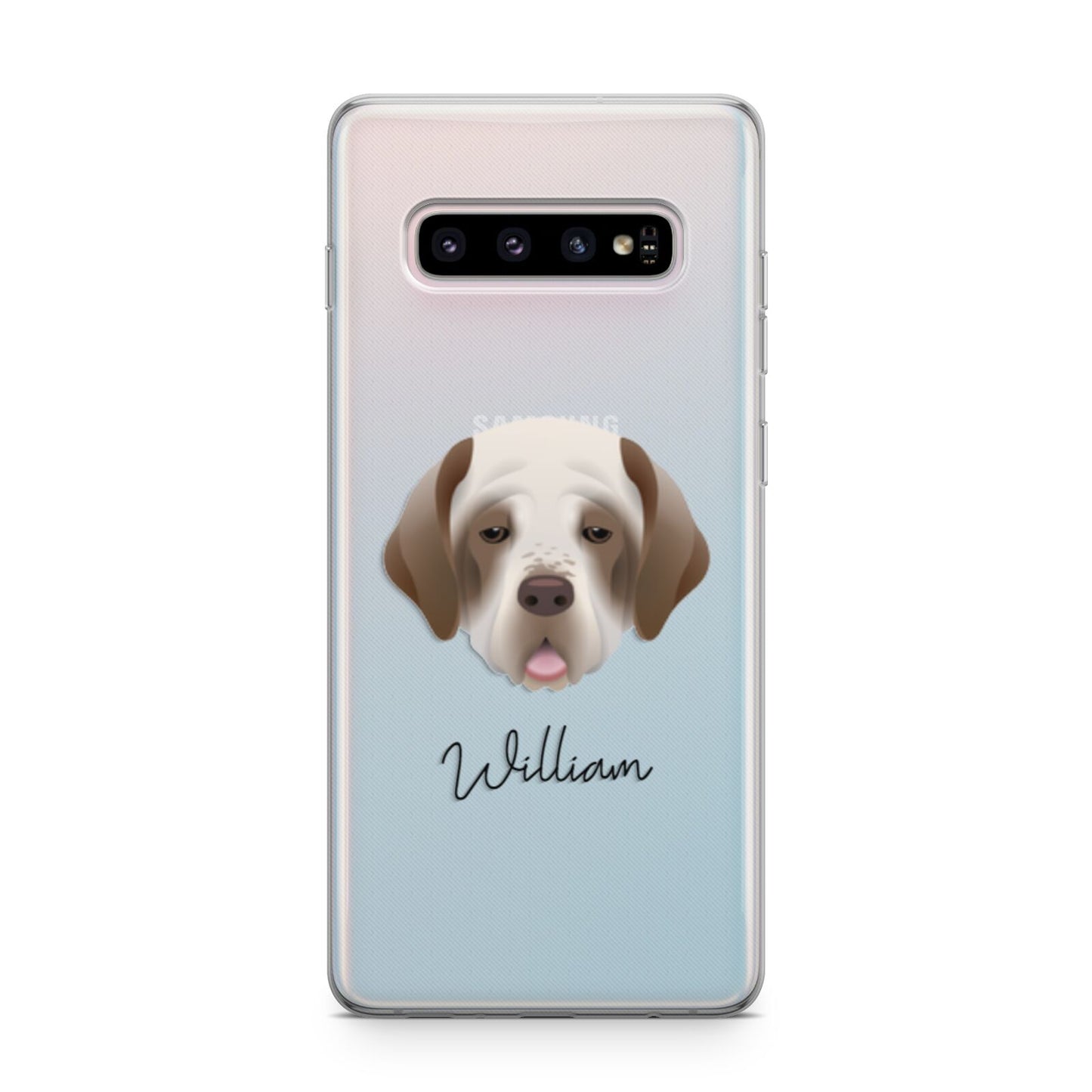 Clumber Spaniel Personalised Samsung Galaxy S10 Plus Case