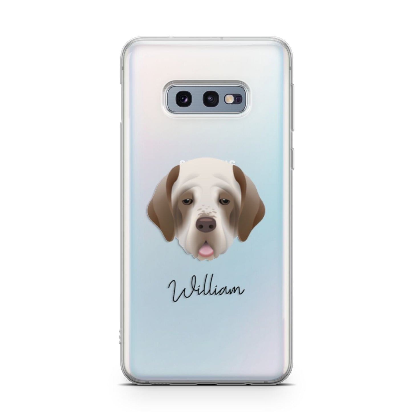 Clumber Spaniel Personalised Samsung Galaxy S10E Case