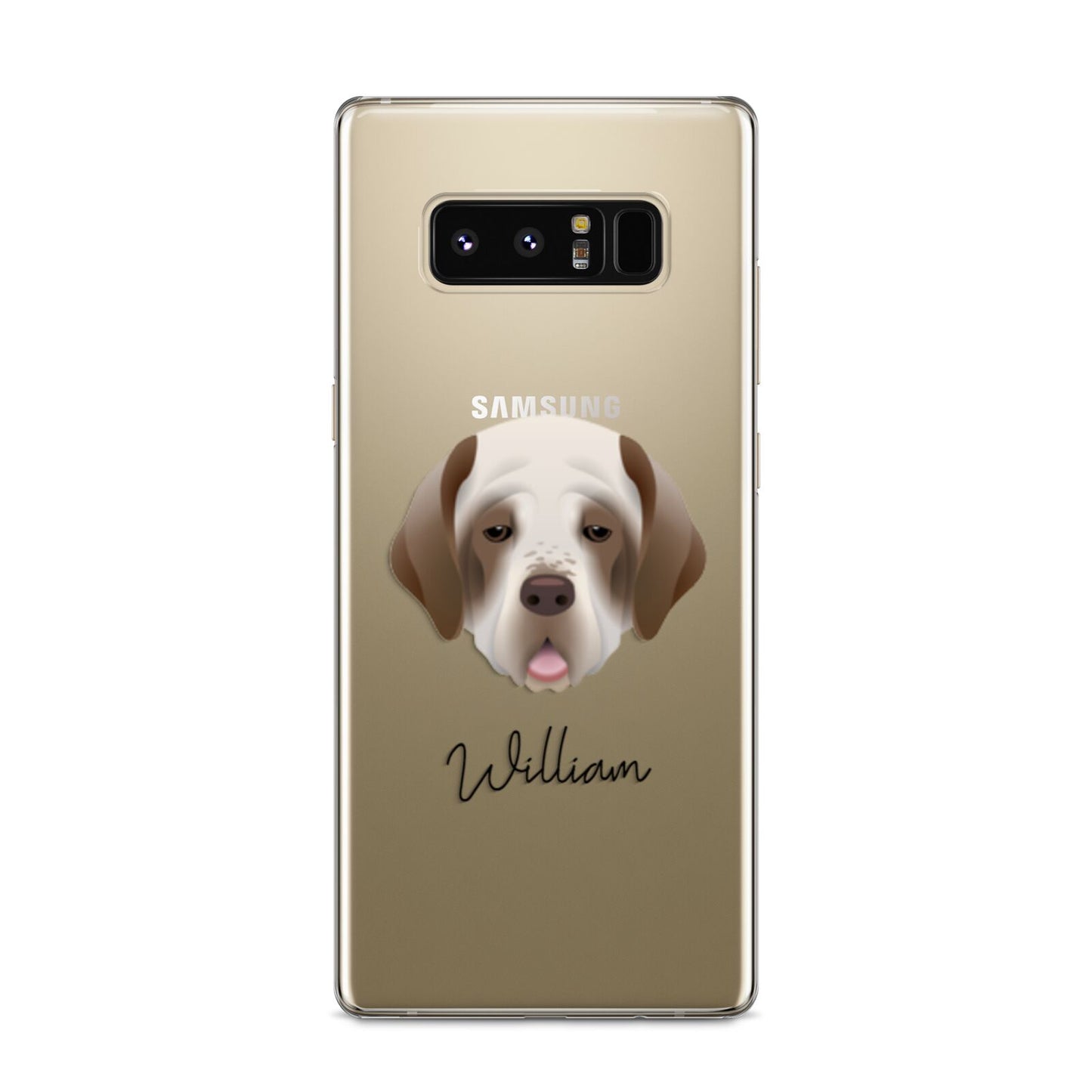 Clumber Spaniel Personalised Samsung Galaxy S8 Case