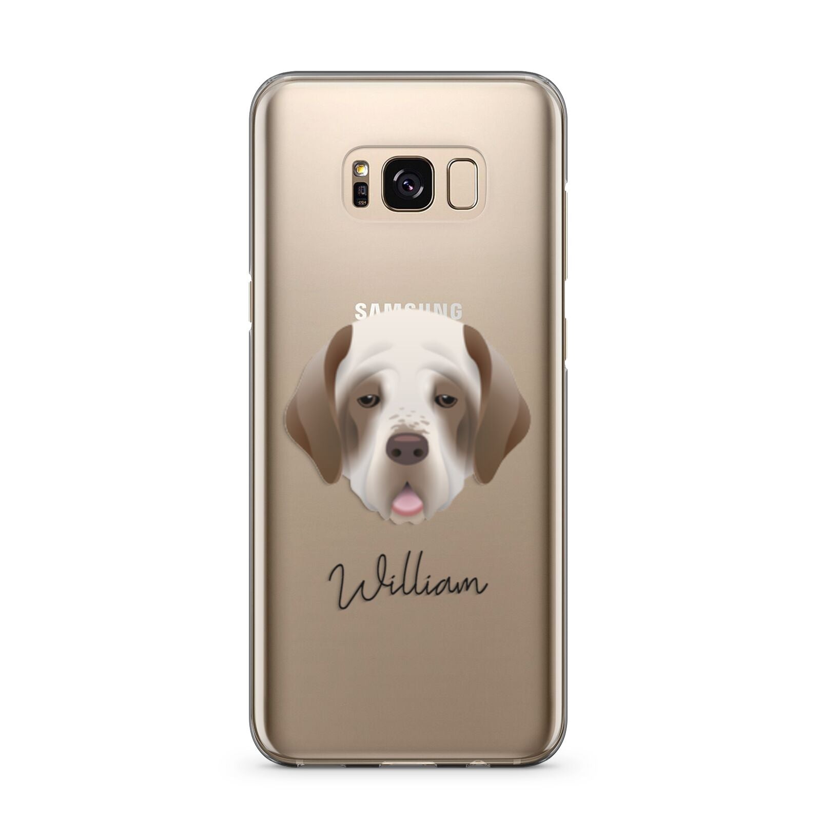 Clumber Spaniel Personalised Samsung Galaxy S8 Plus Case