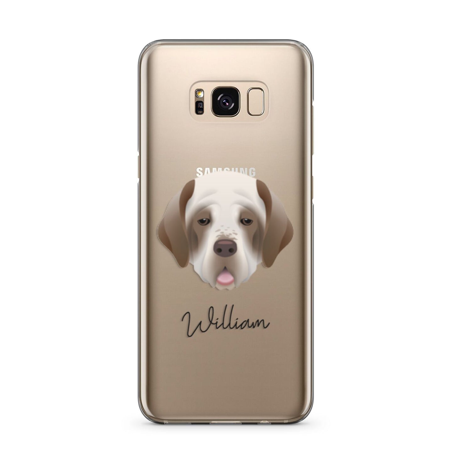 Clumber Spaniel Personalised Samsung Galaxy S8 Plus Case