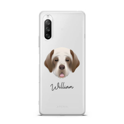 Clumber Spaniel Personalised Sony Xperia 10 III Case