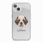 Clumber Spaniel Personalised iPhone 13 TPU Impact Case with White Edges