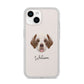 Clumber Spaniel Personalised iPhone 14 Clear Tough Case Starlight