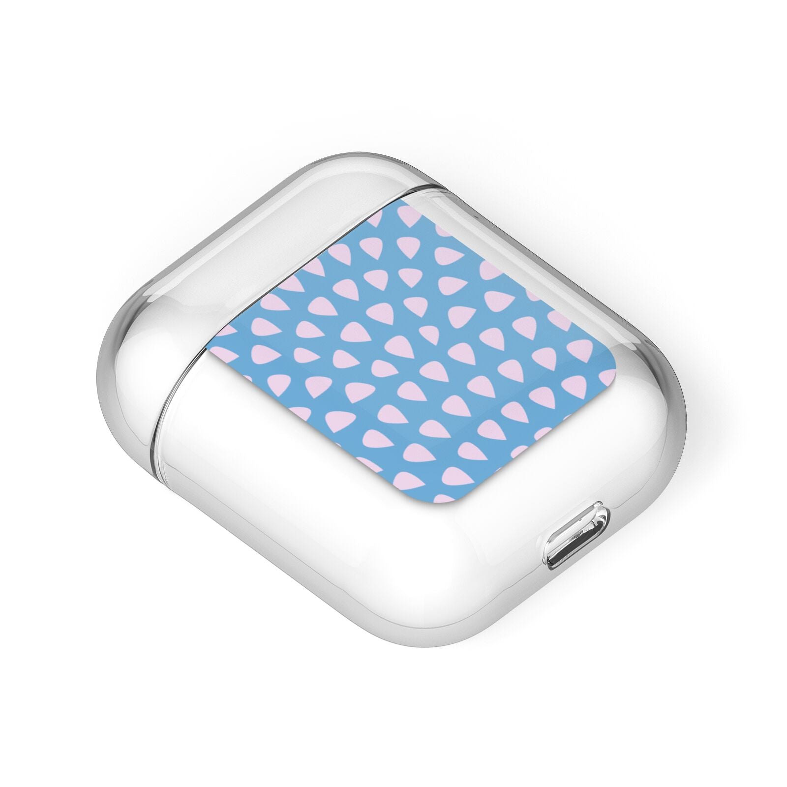Coastal Pattern AirPods Case Laid Flat