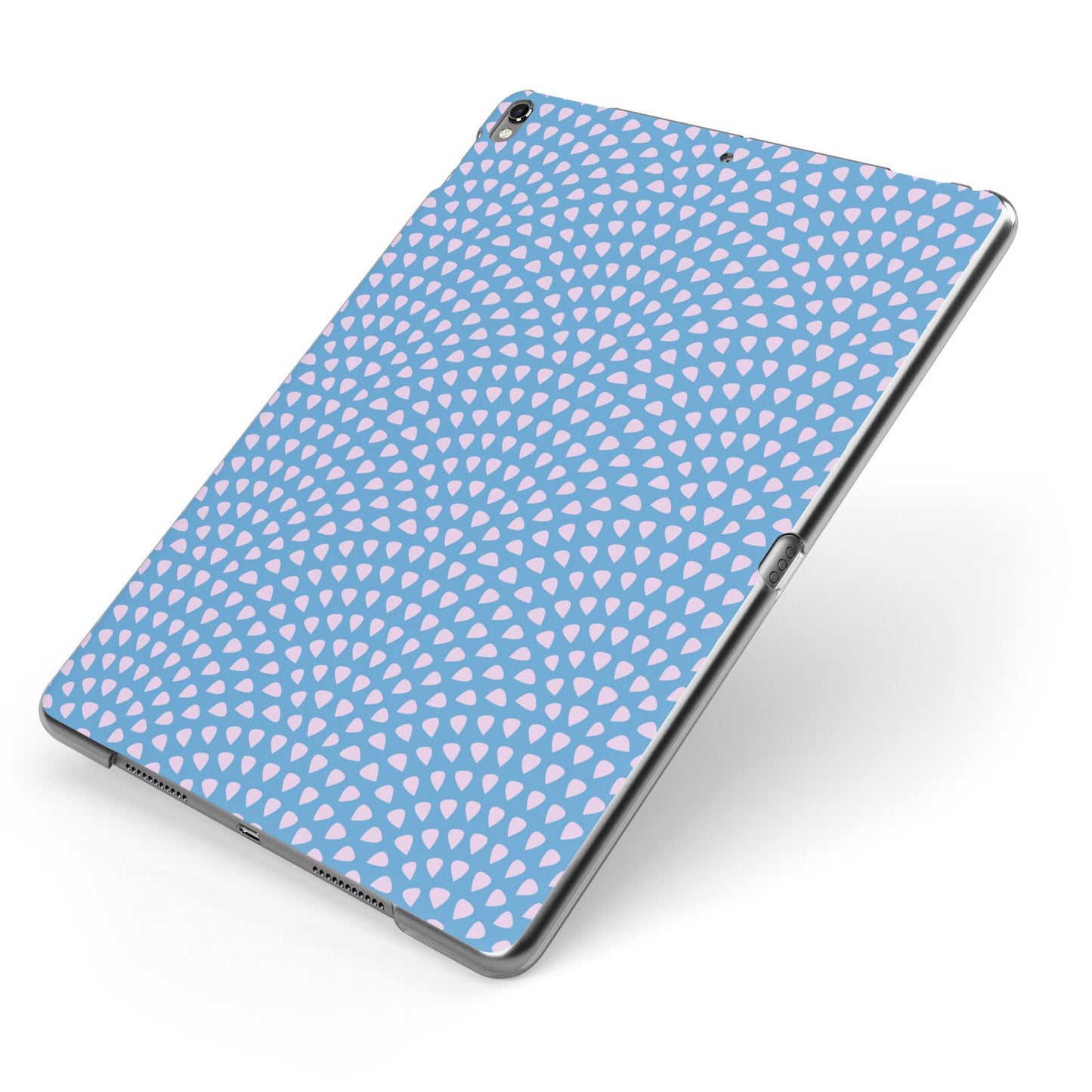 Coastal Pattern Apple iPad Case on Grey iPad Side View