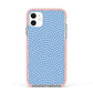Coastal Pattern Apple iPhone 11 in White with Pink Impact Case