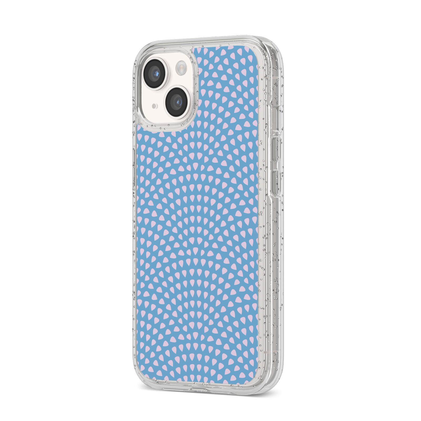 Coastal Pattern iPhone 14 Glitter Tough Case Starlight Angled Image