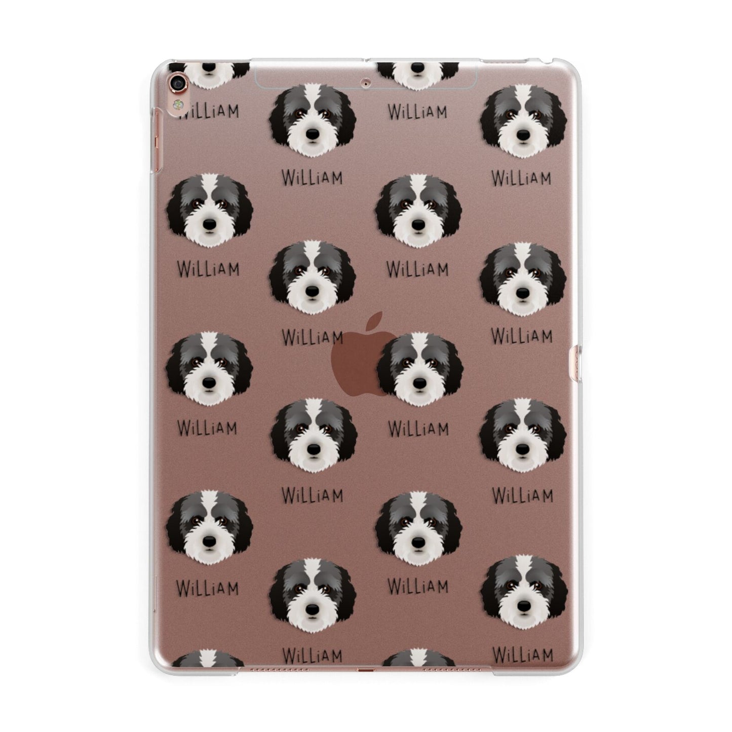Cockachon Icon with Name Apple iPad Rose Gold Case