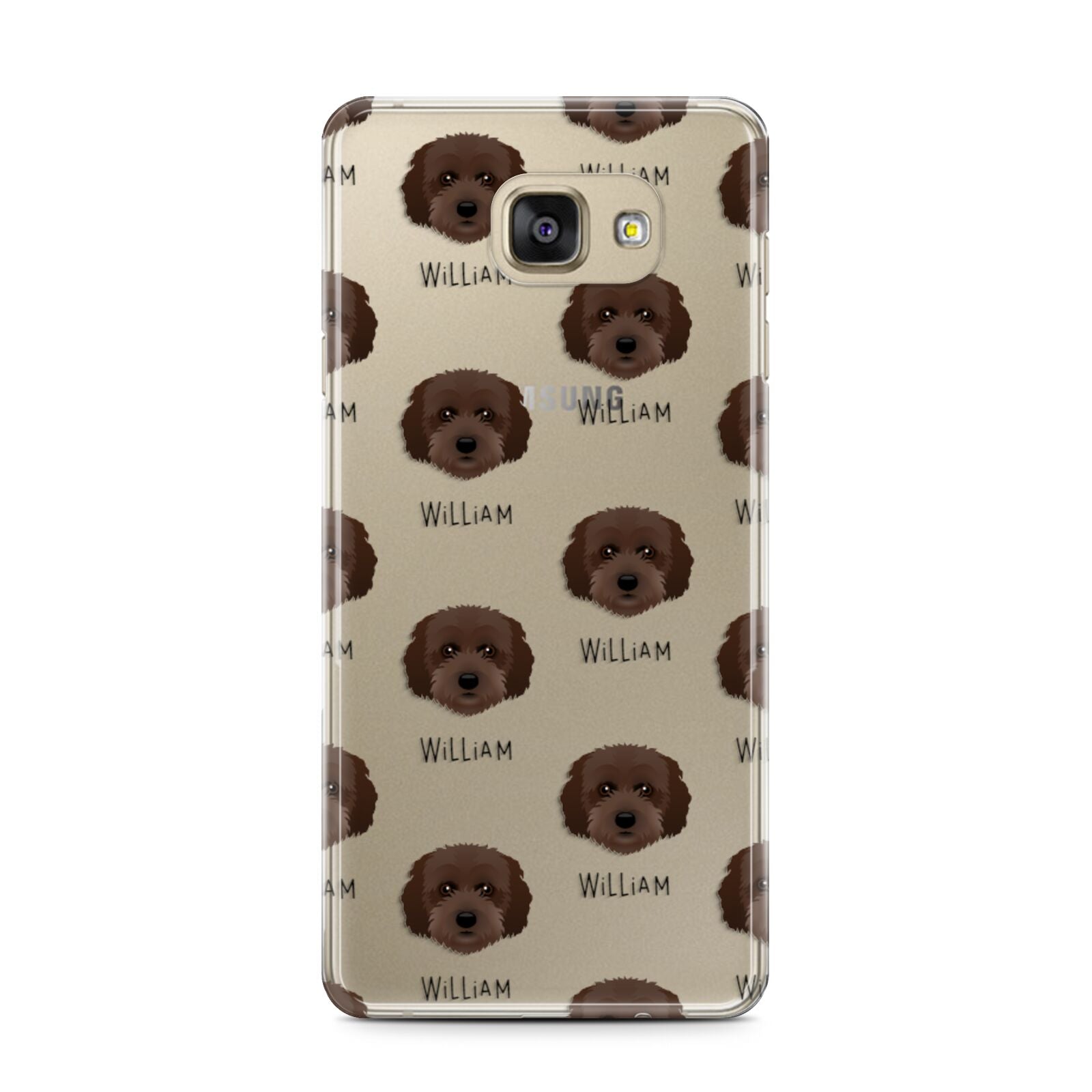 Cockachon Icon with Name Samsung Galaxy A7 2016 Case on gold phone