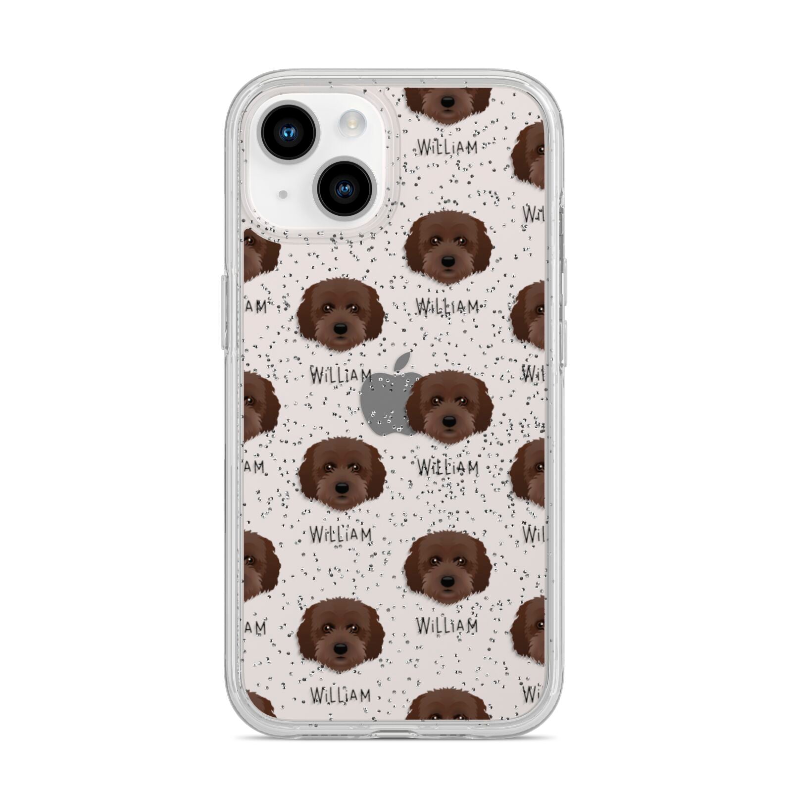 Cockachon Icon with Name iPhone 14 Glitter Tough Case Starlight