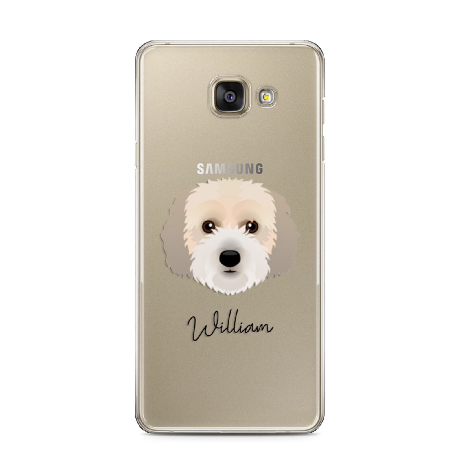 Cockachon Personalised Samsung Galaxy A3 2016 Case on gold phone