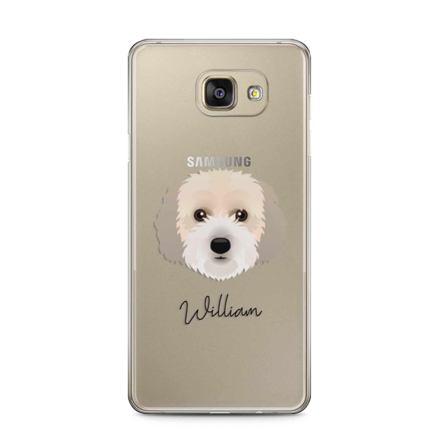 Cockachon Personalised Samsung Galaxy A5 2016 Case on gold phone