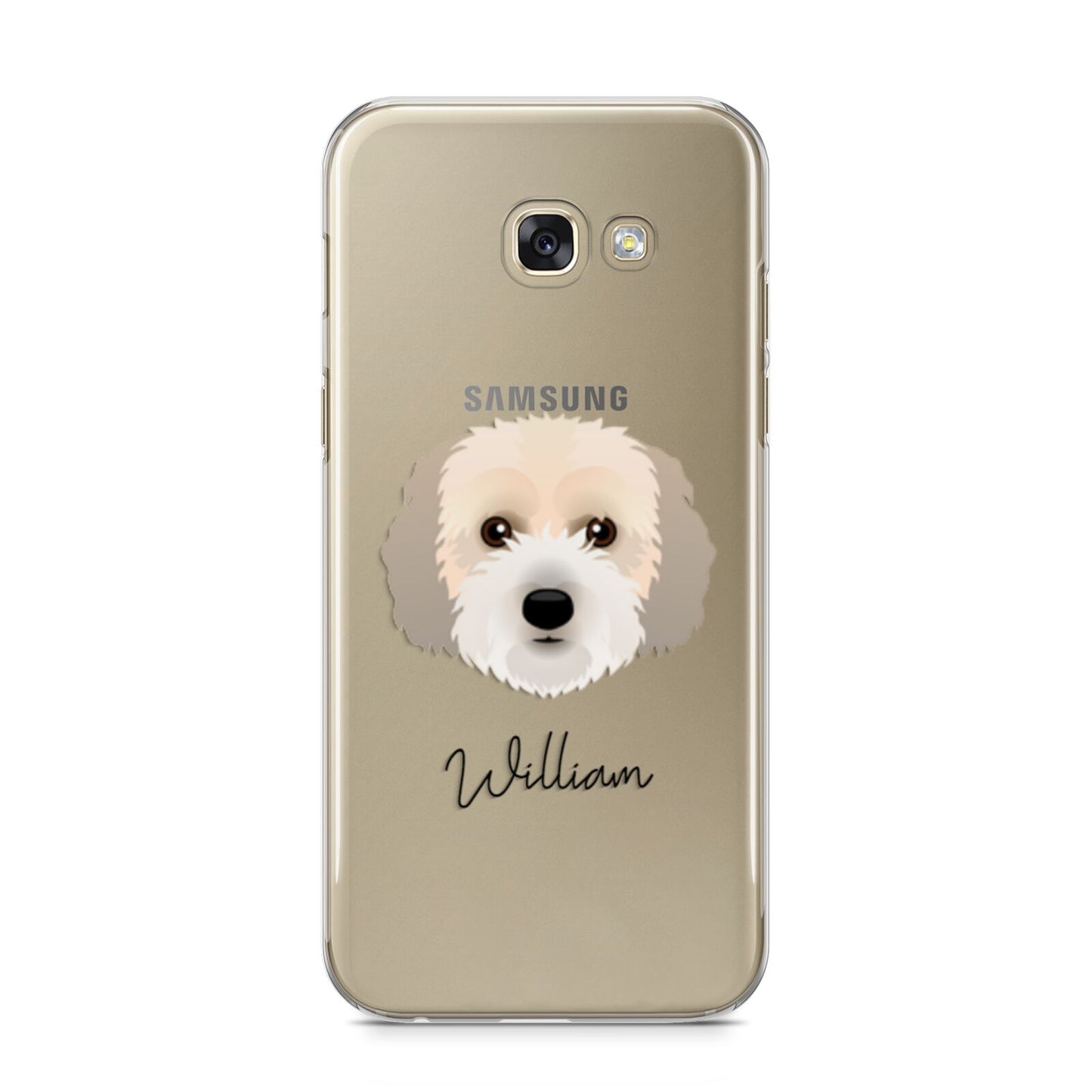 Cockachon Personalised Samsung Galaxy A5 2017 Case on gold phone