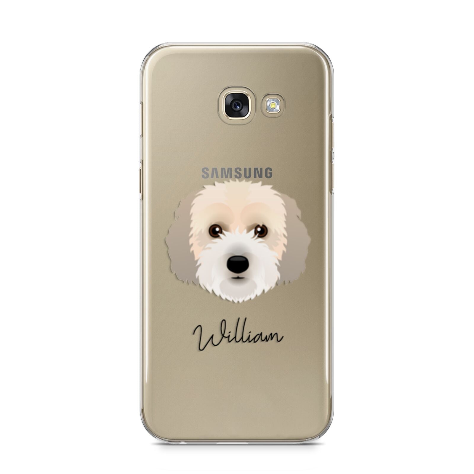 Cockachon Personalised Samsung Galaxy A5 2017 Case on gold phone