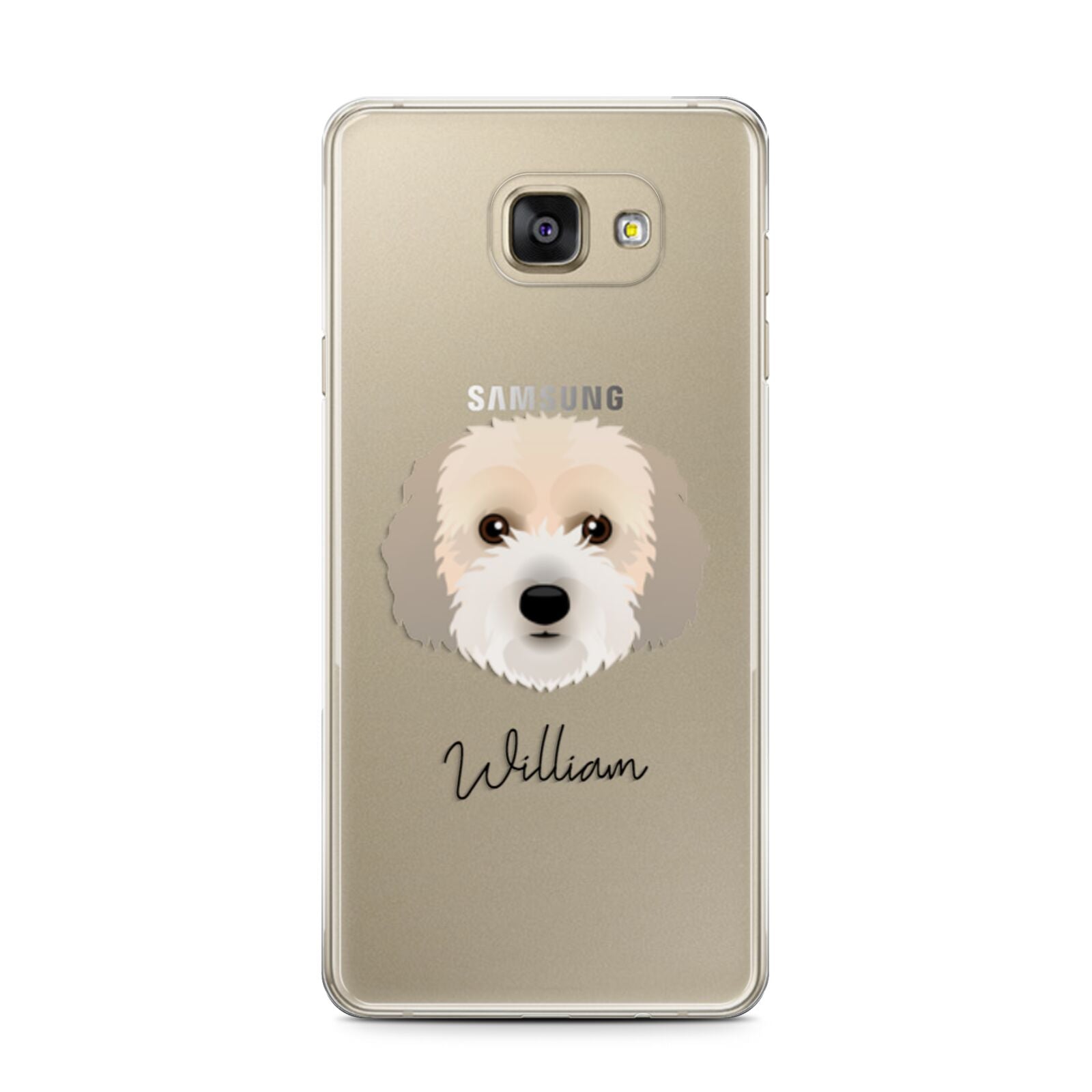 Cockachon Personalised Samsung Galaxy A7 2016 Case on gold phone