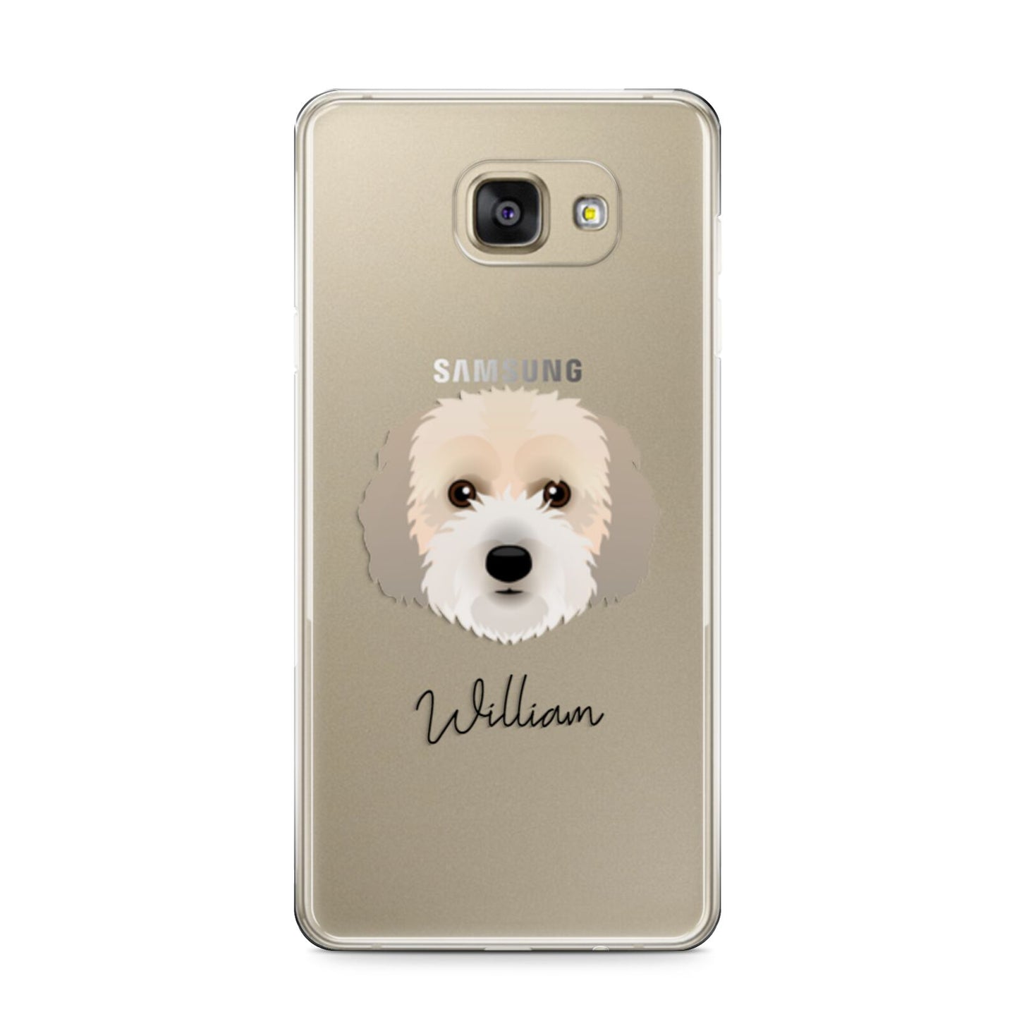 Cockachon Personalised Samsung Galaxy A9 2016 Case on gold phone