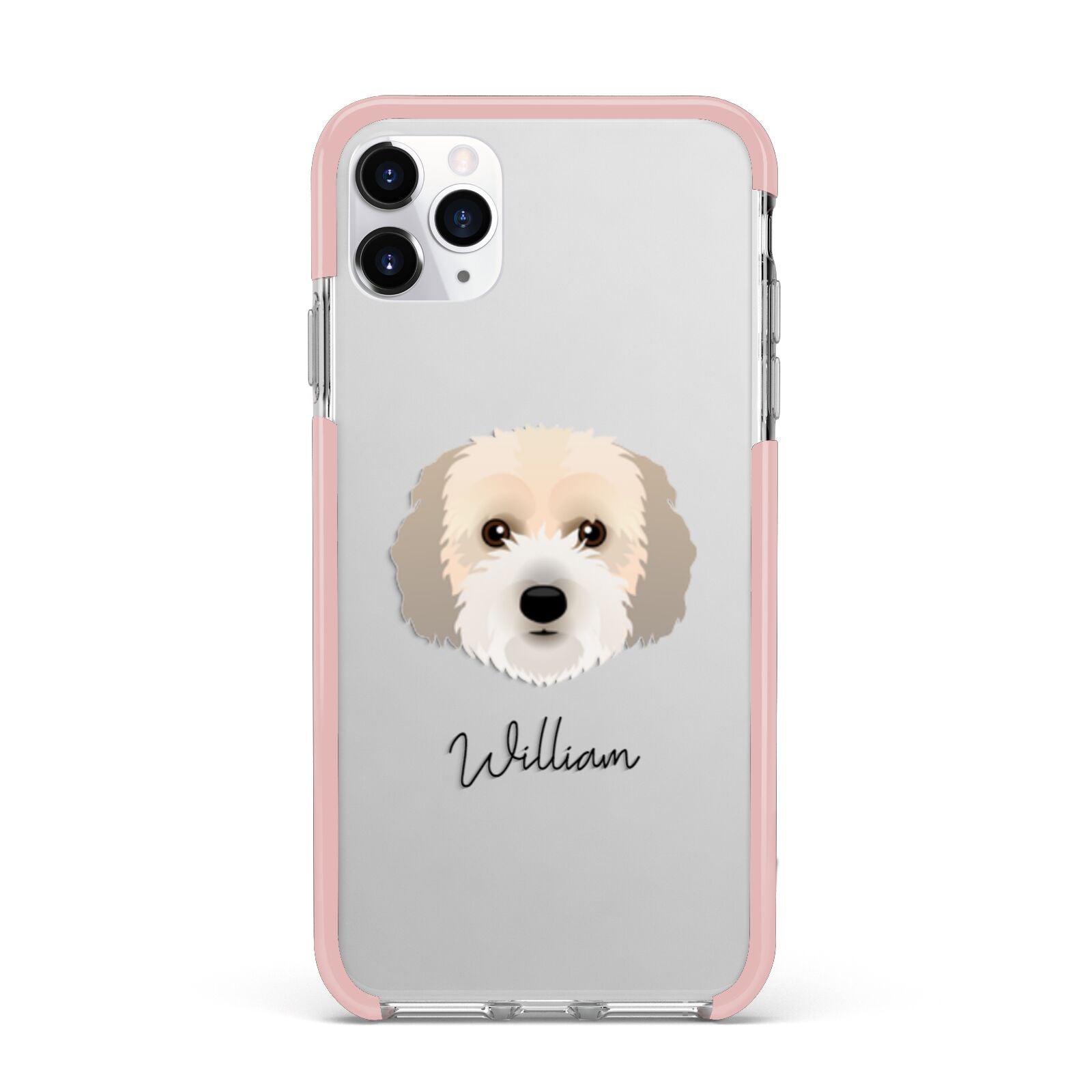 Cockachon Personalised iPhone 11 Pro Max Impact Pink Edge Case