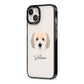Cockachon Personalised iPhone 13 Black Impact Case Side Angle on Silver phone