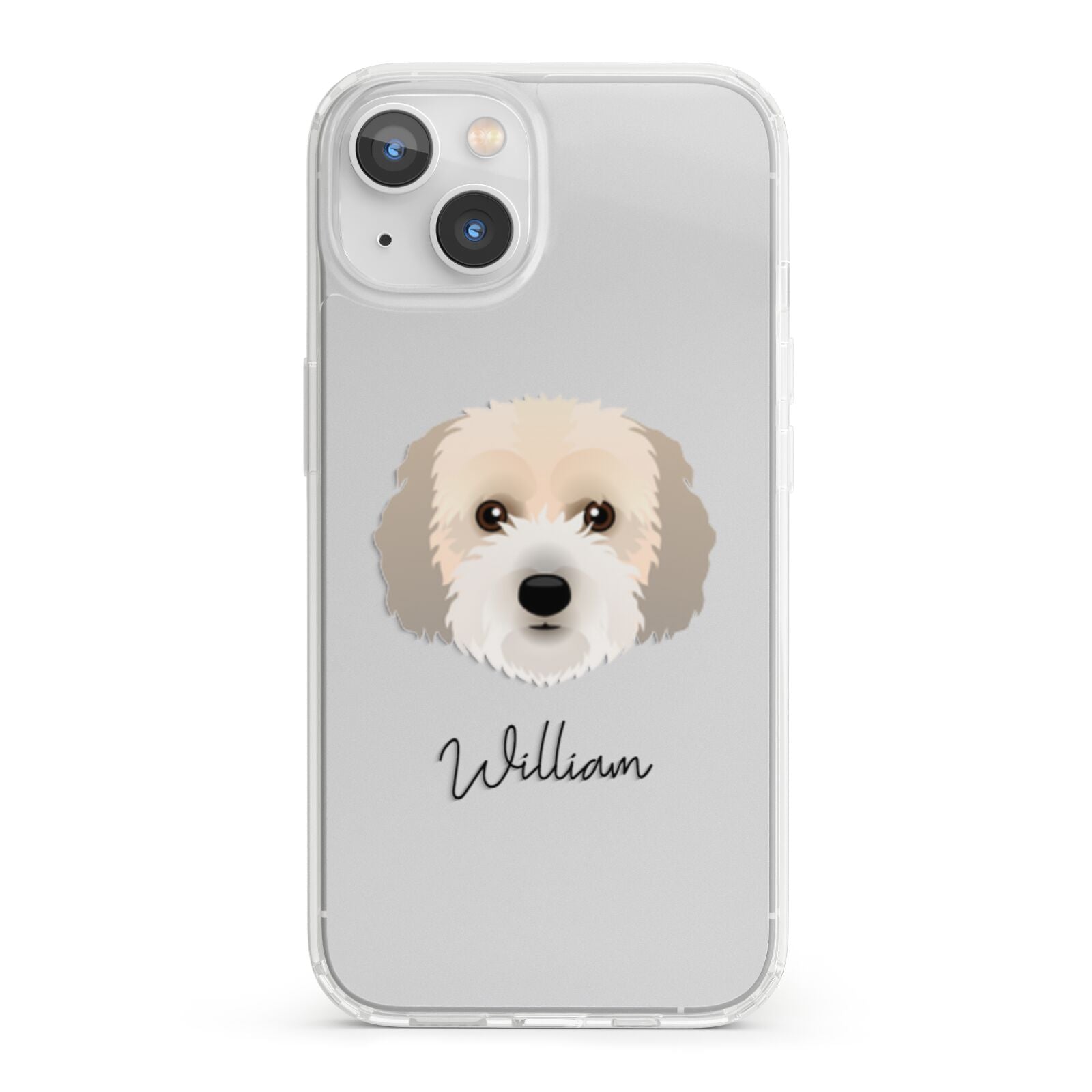 Cockachon Personalised iPhone 13 Clear Bumper Case