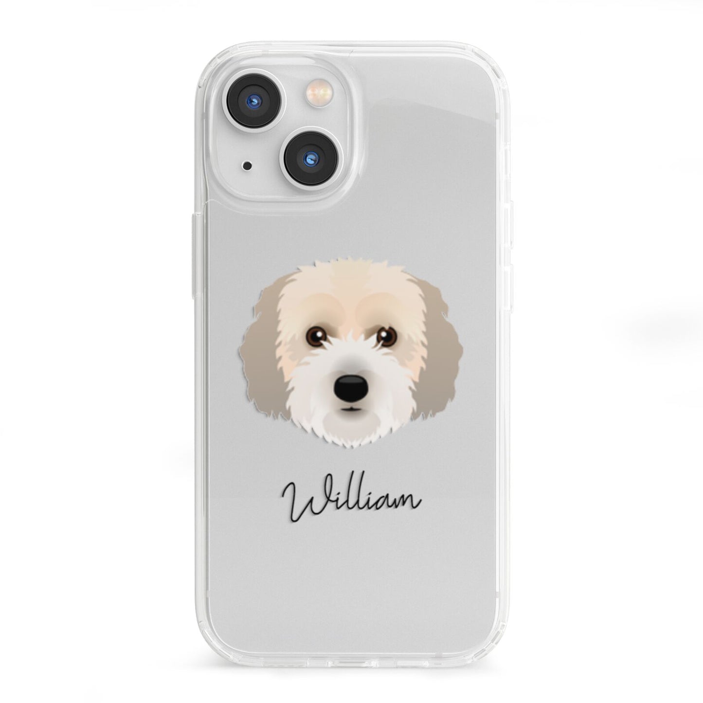 Cockachon Personalised iPhone 13 Mini Clear Bumper Case