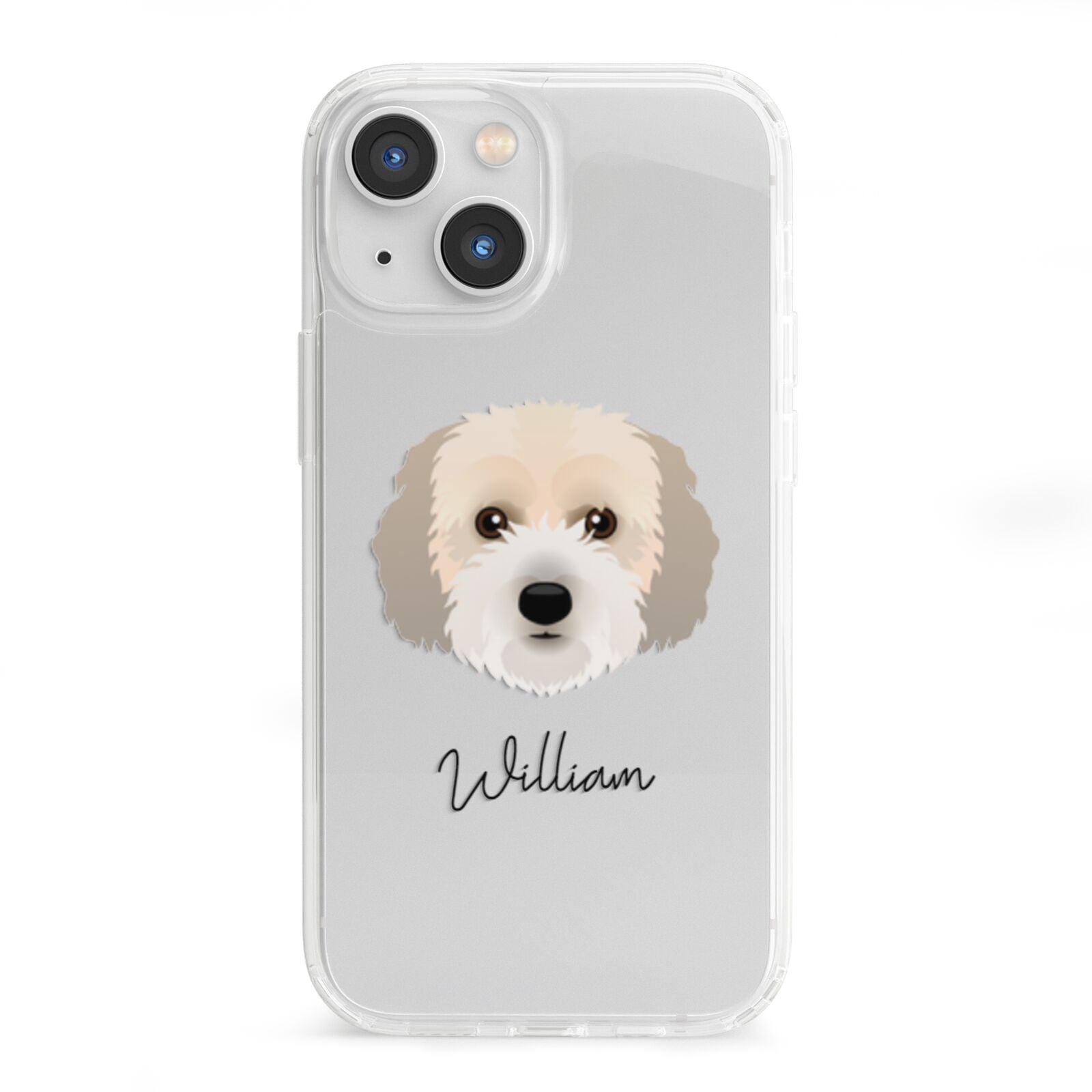 Cockachon Personalised iPhone 13 Mini Clear Bumper Case