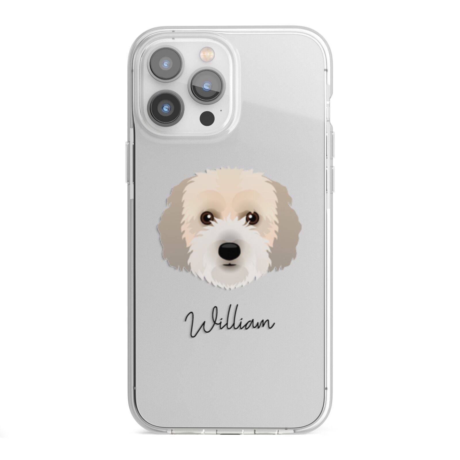 Cockachon Personalised iPhone 13 Pro Max TPU Impact Case with White Edges