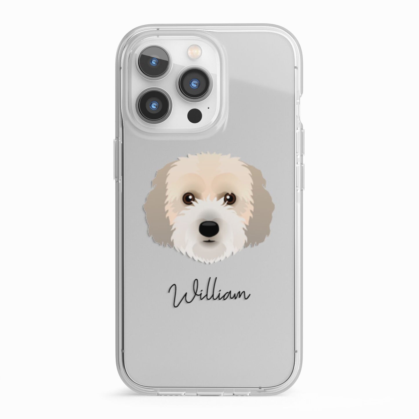 Cockachon Personalised iPhone 13 Pro TPU Impact Case with White Edges