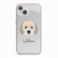 Cockachon Personalised iPhone 13 TPU Impact Case with Pink Edges