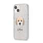 Cockachon Personalised iPhone 14 Glitter Tough Case Starlight Angled Image