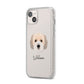 Cockachon Personalised iPhone 14 Plus Clear Tough Case Starlight Angled Image