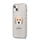 Cockachon Personalised iPhone 14 Plus Glitter Tough Case Starlight Angled Image